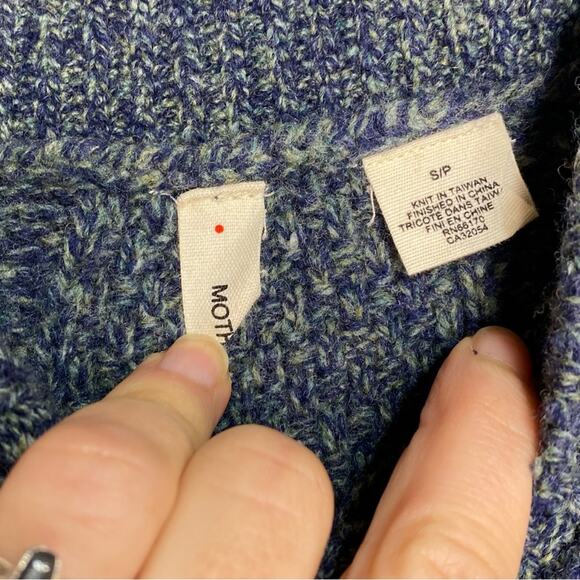 Anthro Moth Flowing Cables Wool Blend Cableknit Sweater Skirt S - Picture 5 of 6